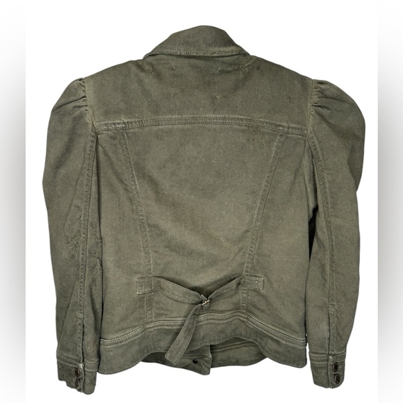 RETROFETE Ada Denim Jacket Army Green Size S - Picture 6 of 10
